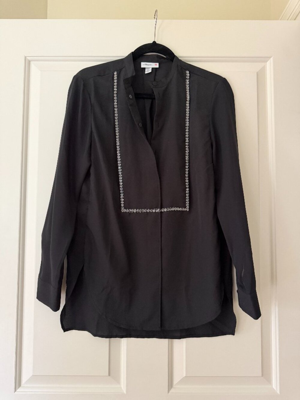 3.1 Philip Lim for Target Black Tunic Crystal Detail size XS Excellent Condition